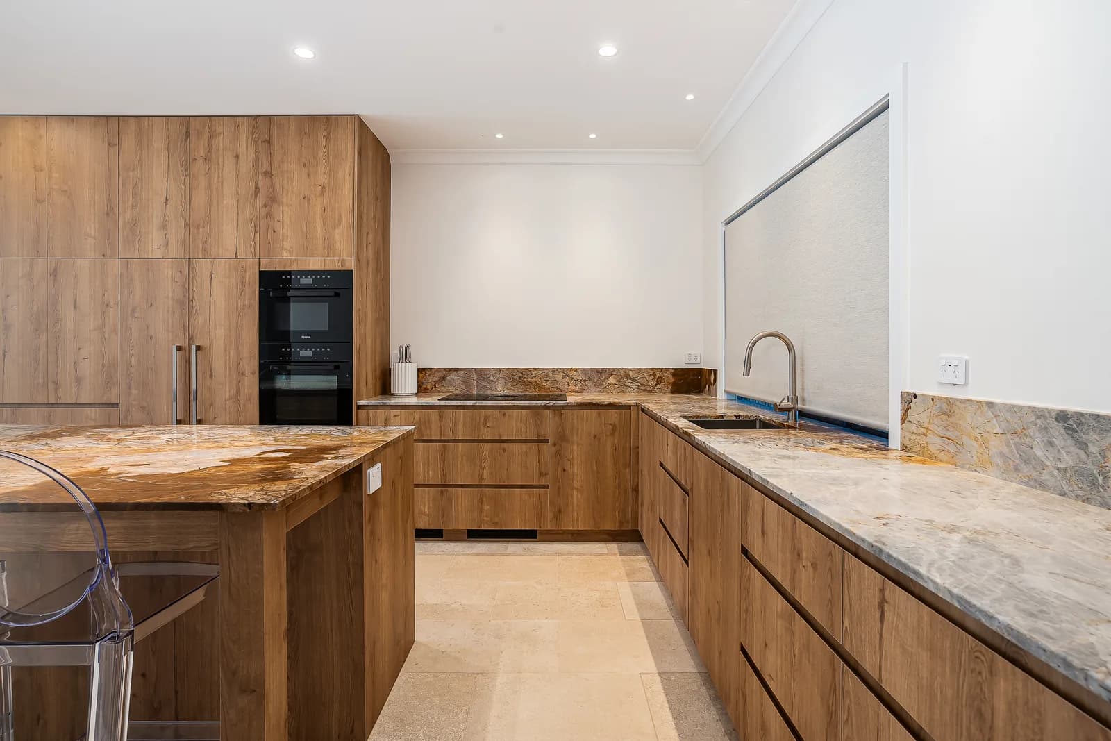 Laminex Planked Urban Oak kitchen Brisbane