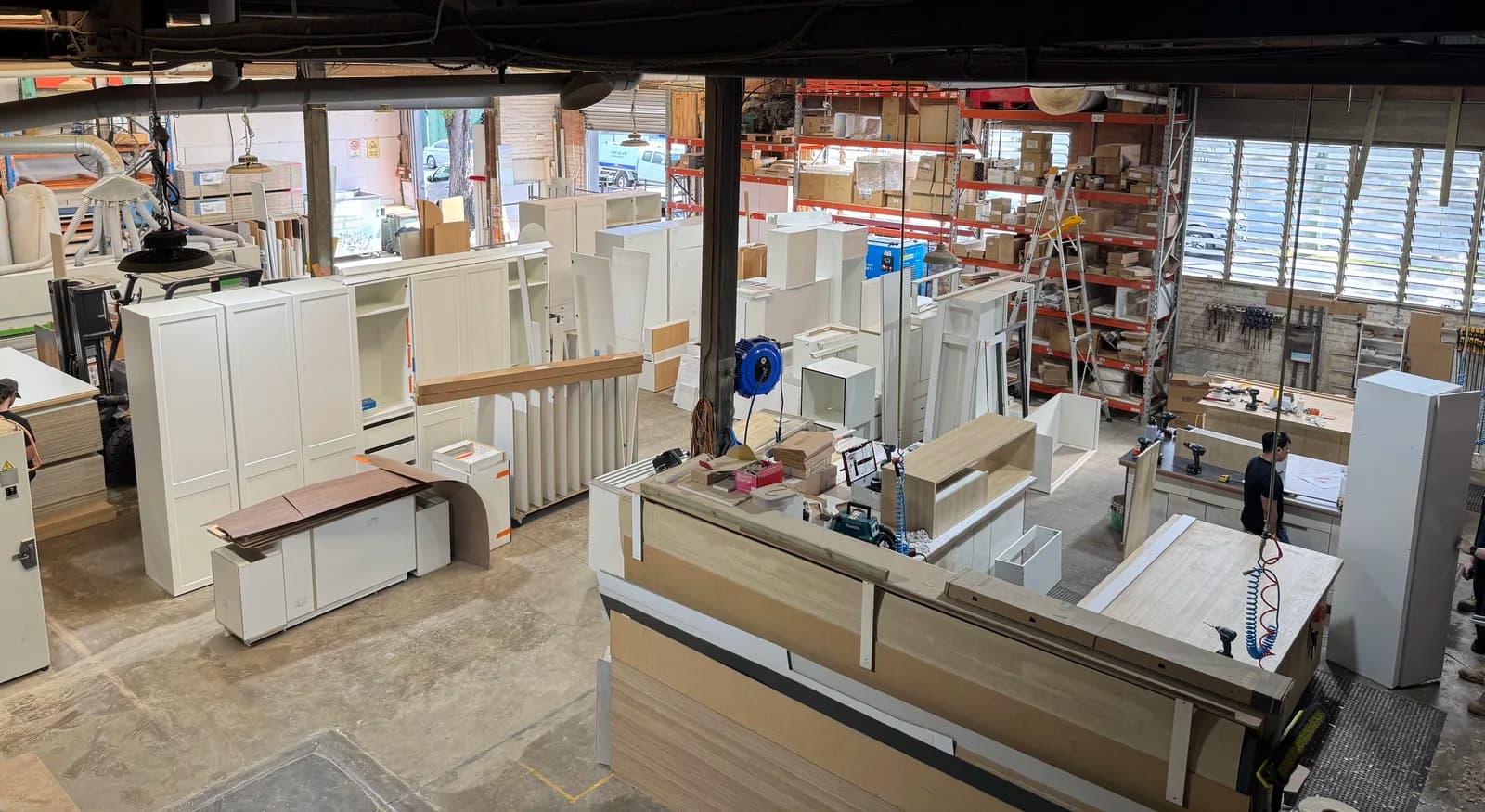C & R Cabinets workshop in Coorparoo